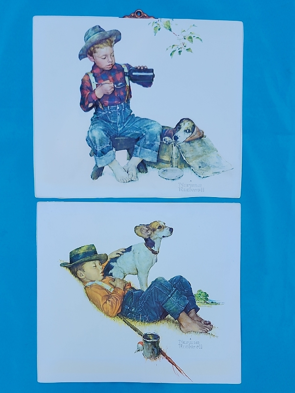 Norman Rockwell Art Decor Wall Hangings 2 Pieces!
